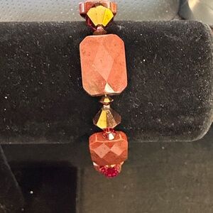 Chic Red and Gold Women's Bracelet